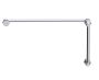 poignée de porte de douche décalée 12 po x 24 po PISA 34271224 chrome poli