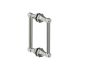 poignée double pour porte de douche 8 po PISA 3427808 nickel brossé