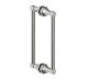 poignée double pour porte de douche 12 po PISA 3427812 nickel poli