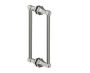 poignée double pour porte de douche 12 po PISA 3427812 nickel brossé