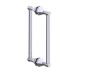poignée double pour porte de douche 12 po PISA 3427812 chrome poli