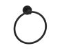 anneau porte-serviette CIRCO KNURLED 366460 noir mat
