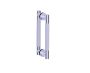 poignée double pour porte de douche 8 po CIRCO KNURLED 3667808 chrome poli