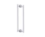 poignée double pour porte de douche 18 po SIENA 3687818 chrome poli