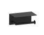 porte-papier hygiénique avec tablette BUILDERS 373159 noir mat