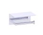 porte-papier hygiénique avec tablette BUILDERS 373159 chrome poli