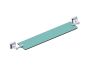 20 po tablette en verre GLASGOW 390671 chrome poli