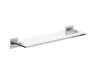 tablette en verre HAMBURG 440671 nickel brossé