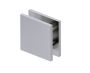Square Style Hole-in-Glass Fixed Glass Panel U-Clamp BRADFORD 50051 nickel brossé