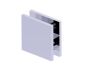 Square Style Hole-in-Glass Fixed Glass Panel U-Clamp BRADFORD 50051 chrome poli