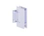 montage mural Short Back Plate Hinge YORK 51032 chrome poli