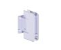 montage mural Short Back Plate Hinge ASHFORD 54032 chrome poli
