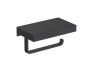 porte-papier hygiénique avec tablette HOTEL 723151 noir mat
