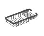 panier grillagé with Soap Holder Bath & panier de douches 828004 noir mat
