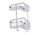 double panier grillagé Bath & panier de douches 828013 chrome poli