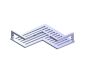 Shampoo Basket Bath & panier de douches 828015 chrome poli