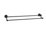 Porte serviette double Rustik Noir