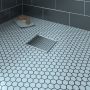 Grille carrée en inox 8 po x 8 po motif carré Drain carré inox