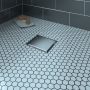 Grille carrée en inox 8 po x 8 po plaque réversible Drain carré inox