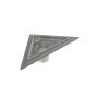 Caniveau inox triangle 8 po x Drain triangulaire 8 po inox