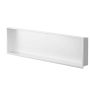 Niche murale de douche Alba 12 po x 48 po blanc mat