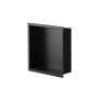 Niche murale de douche Ally 12 po x 12 po noir mat