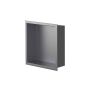 Niche murale de douche Ally 12 po x 12 po gris mat