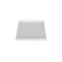 Base de douche Avec cache drain magnétique 32 x 32 po blanc lustré en alcôve en blanc lustré
