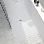 Base de douche Slate 36 x 36 po blanc mat bride non installée