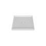 Base de douche Avec cache drain magnétique 42 x 42 po blanc lustré en alcôve en blanc lustré