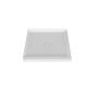 Base de douche Avec cache drain magnétique 42 x 42 po blanc lustré en coin en blanc lustré