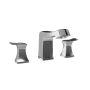 Robinet de lavabo 3 trous avec drain Umani