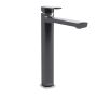 Grand robinet pour lavabo monotrou (sans drain) Grafik Noir et chrome