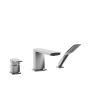 Robinet de bain avec douchette Grafik 60 po Chrome