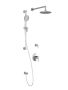 T2 Ensemble de douche (sans valve) Kontour 60 po Chrome