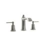 Robinet de lavabo 3 trous Rustik (sans drain) Nickel pur PVS