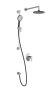 Pb4 Ensemble de douche Kontour 60 po Noir et chrome