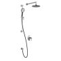 Td2 Ensemble de douche (valves non-incluses) Kontour 60 po Noir et chrome