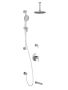 TD3 Système de douche Kontour (sans valves) 60 po Chrome