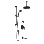 Td3 Ensemble de douche Rustik 60 po Noir