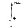 Tcd1 Ensemble de douche RoundOne 60 po Noir mat