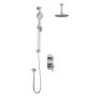 TD2 Ensemble de douche RoundOne 60 po Chrome