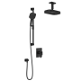 Premia - SquareOne TCD1 Ensemble de douche - Bras vertical - Noir mat