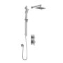 Td2 Ensemble de douche SquareOne 1/2 po Nickel pur PVS