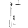 Plus - SquareOne TD3 Ensemble de douche - Bras vertical - Chrome