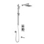 Td3 Ensemble de douche SquareOne 1/2 po Nickel pur PVS