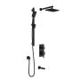 Td3 Ensemble de douche SquareOne 1/2 po Noir mat