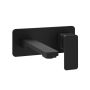 Robinet De Lavabo Mural Sans Drain Kareo Noir mat