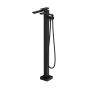 Robinet de plancher avec douchette Kareo 60 po Noir mat