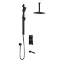 TD3 Système de douche thermostatique Kareo 1/2 po Noir mat